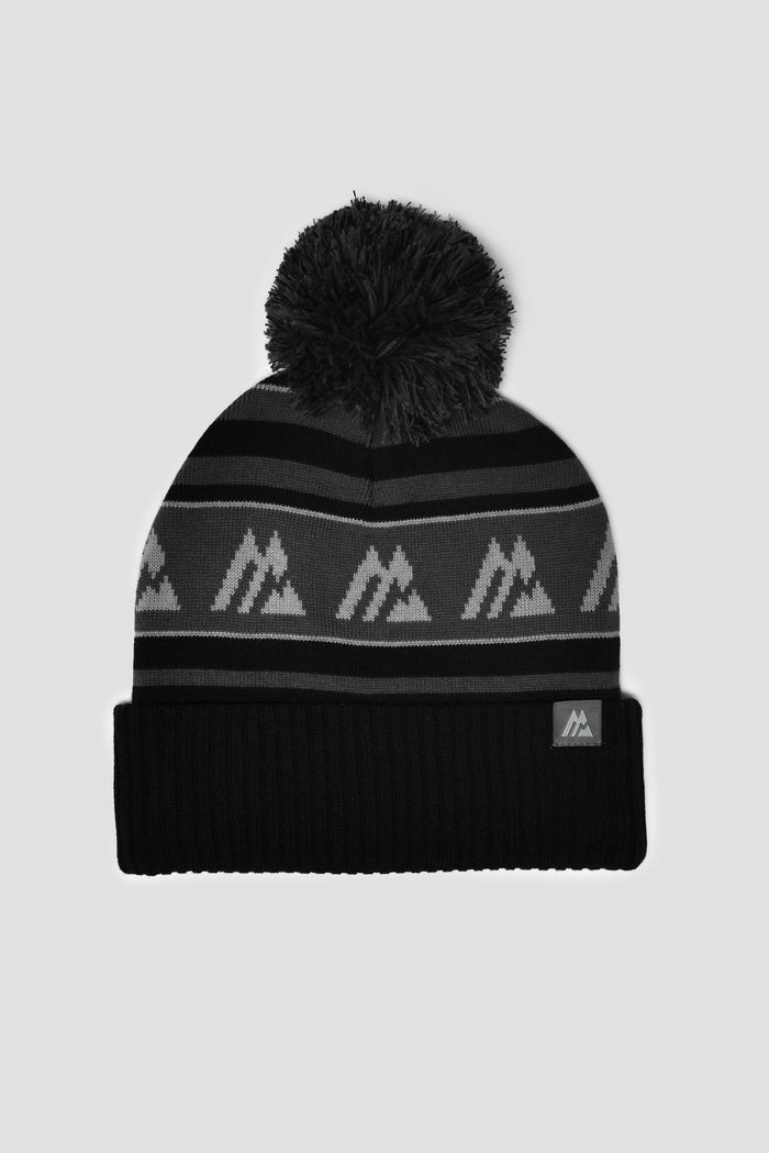 Ascent Pom Beanie - Asphalt/Black/Platinum Grey