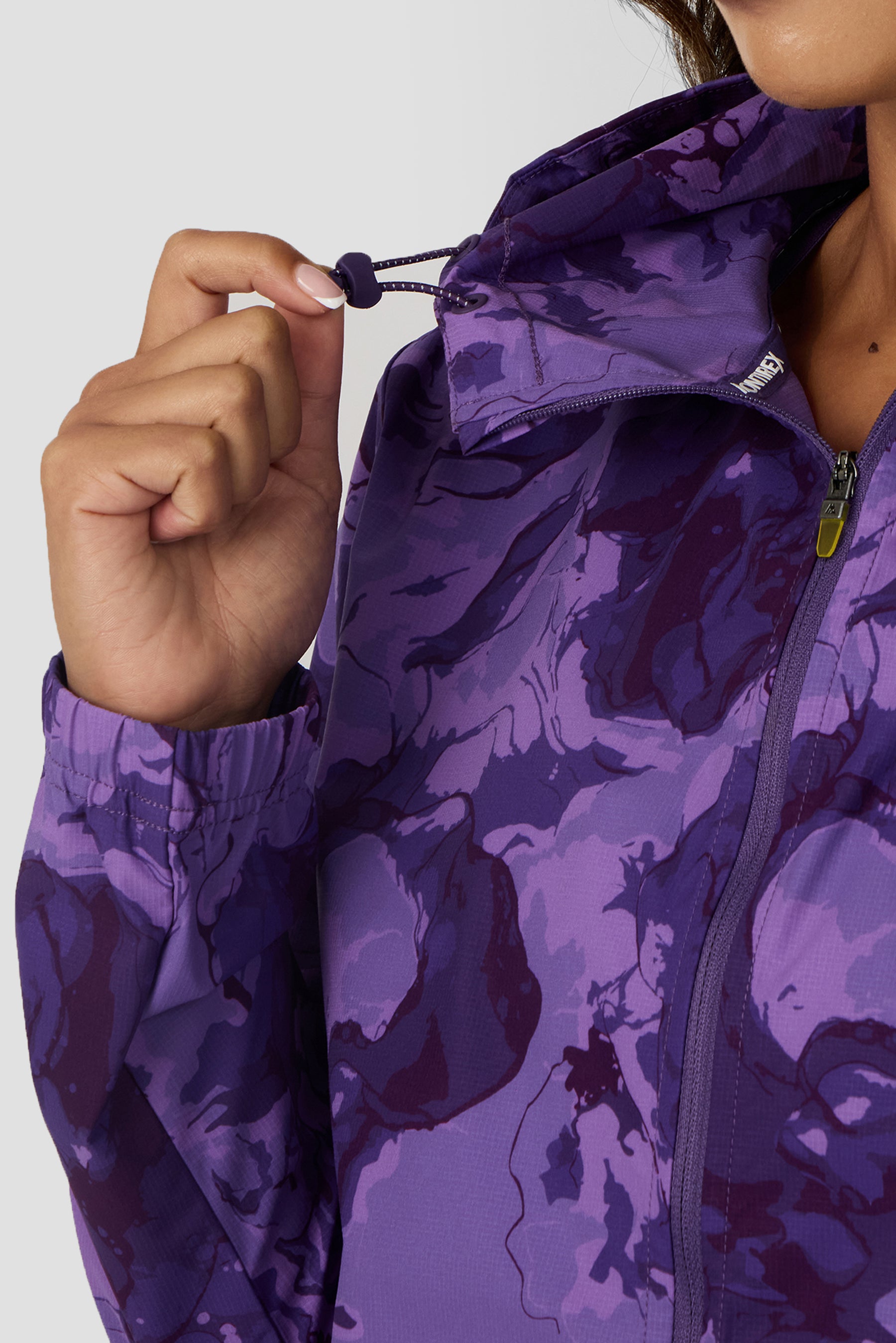 Fusion Print Windbreaker - Palazzo/Idaho Bue
