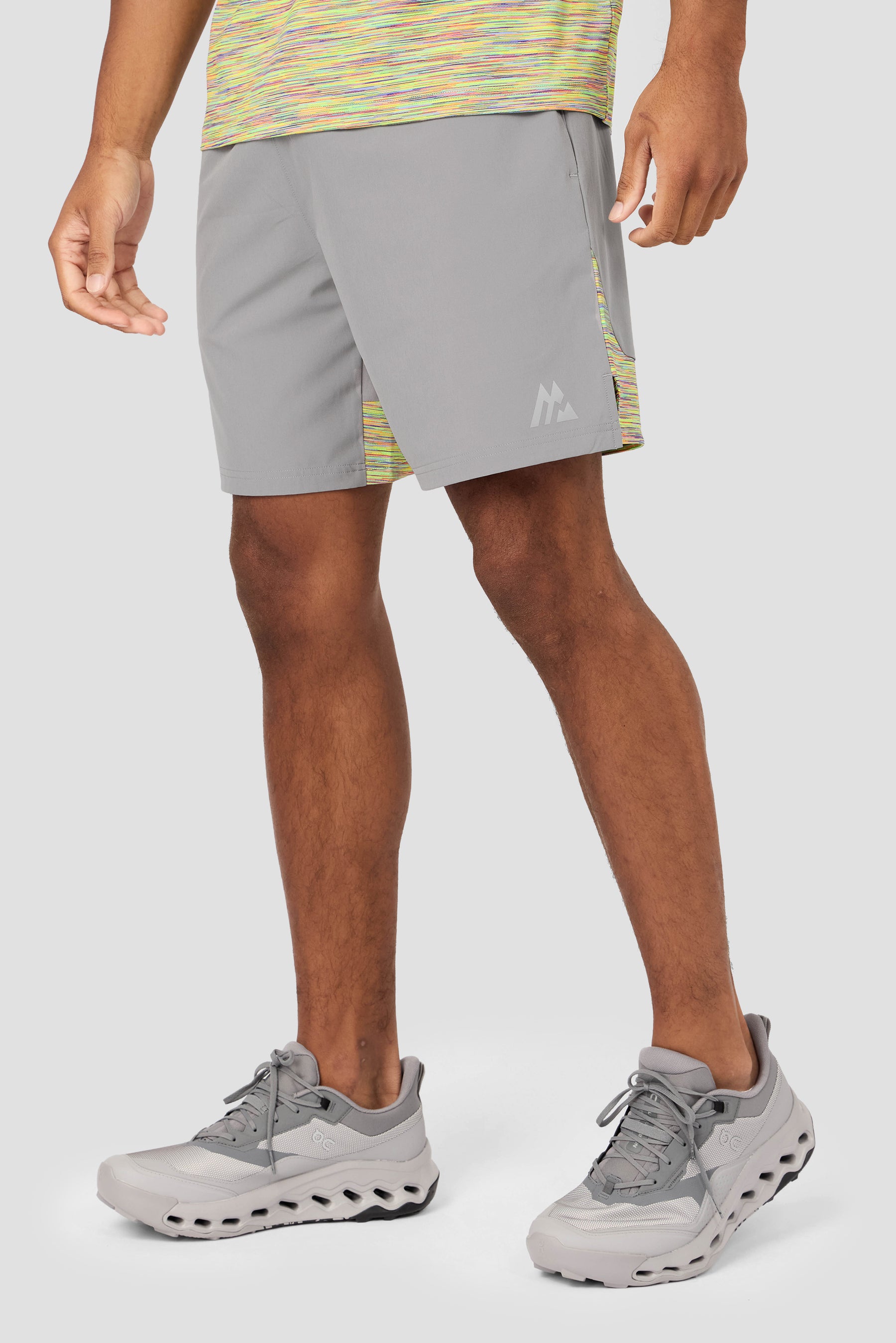 Trail Short - Grey/Orange/Yellow/Lilac