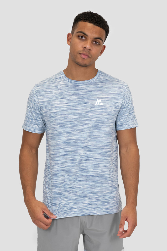 Trail T-Shirt - Grey/White/Blue