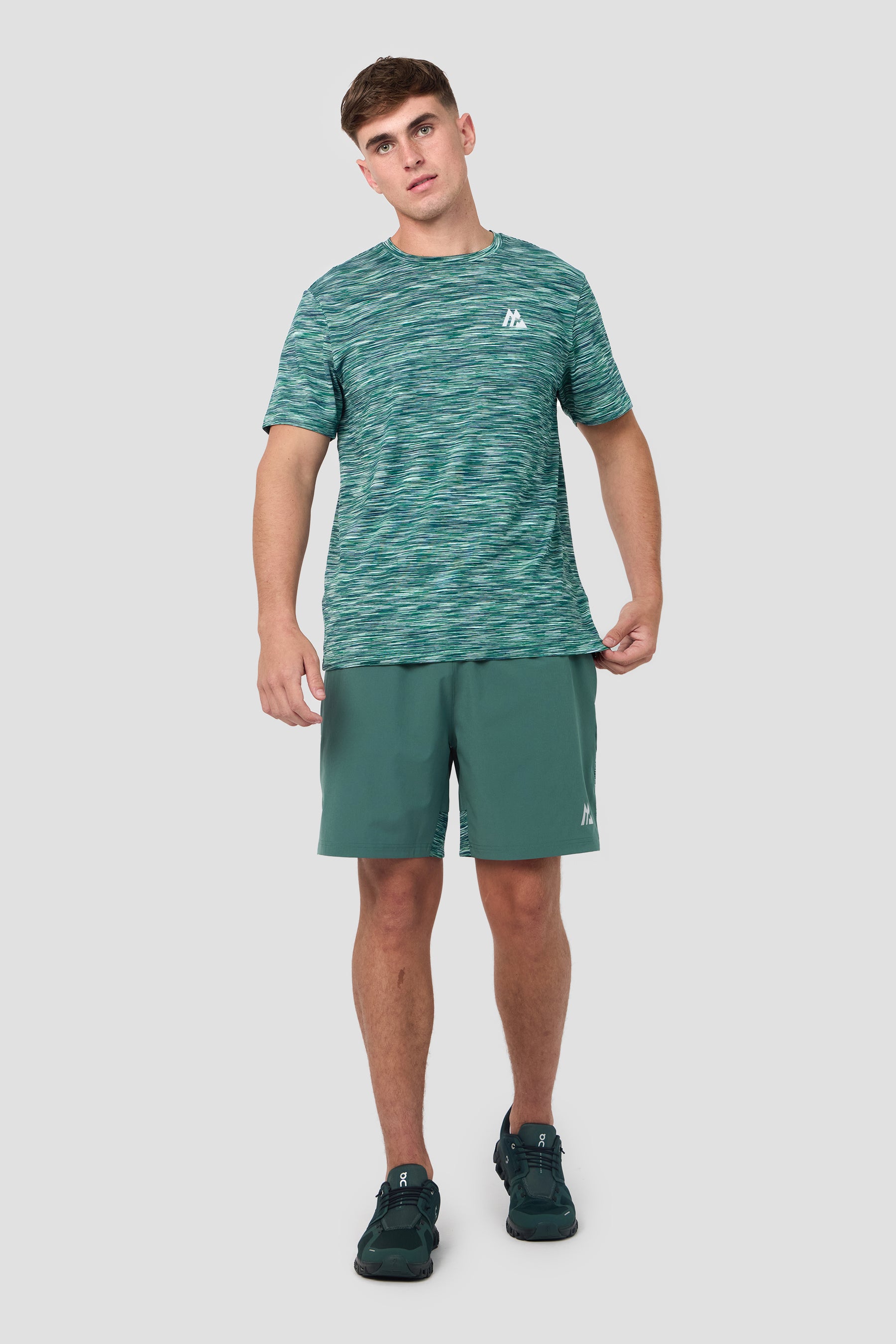 Trail T-Shirt - Green/Blue