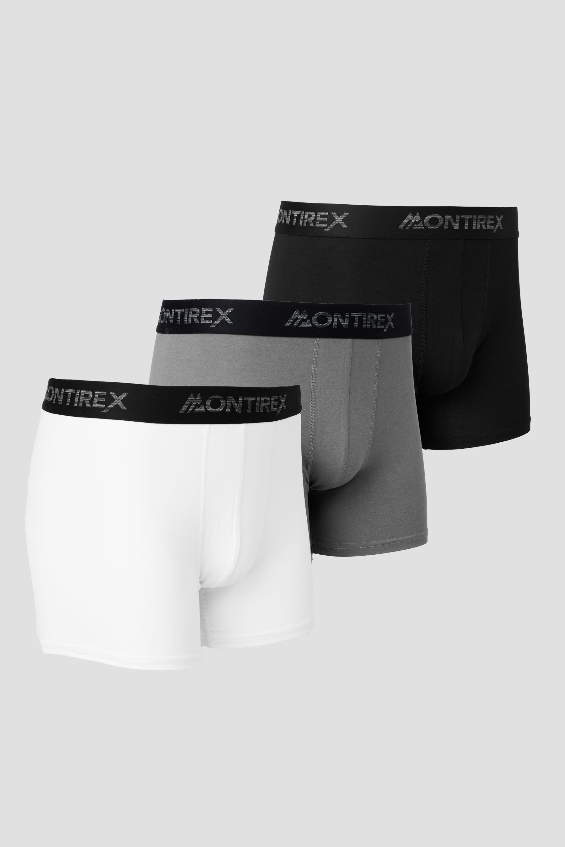 3 Pack Trail Boxer - Black/Grey Multi