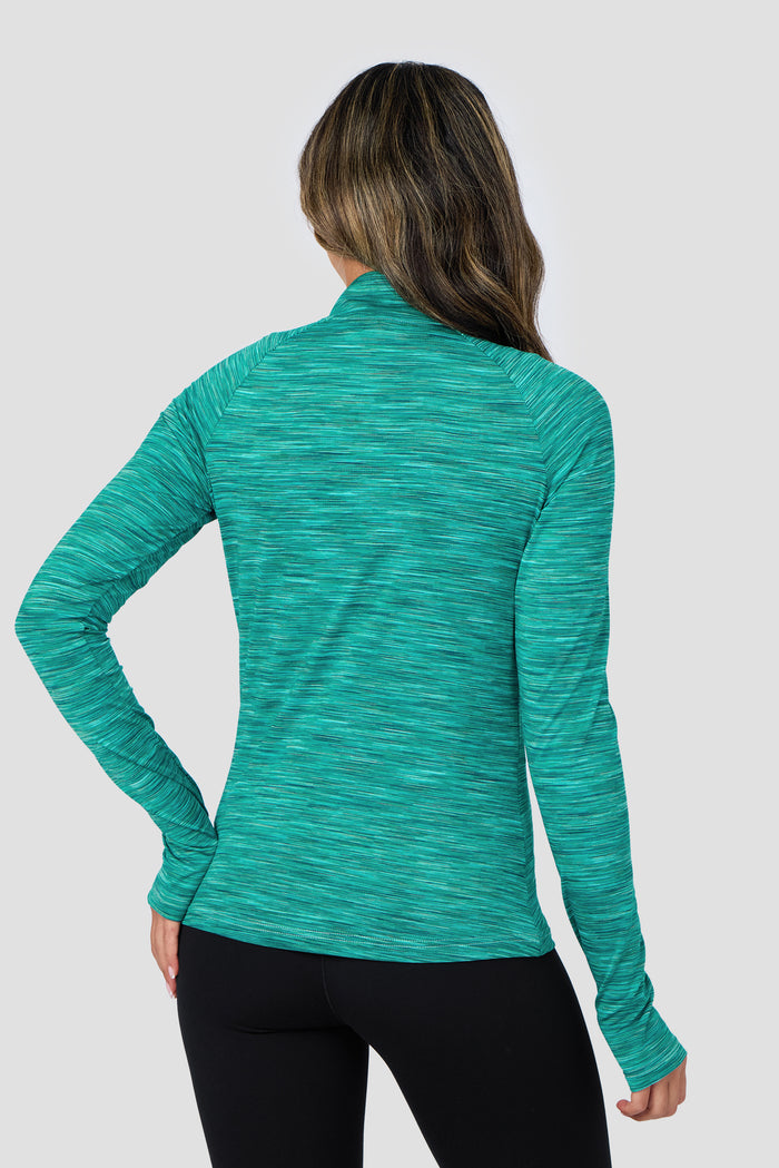 Women's Trail 1/4 Zip - Teal/Blue