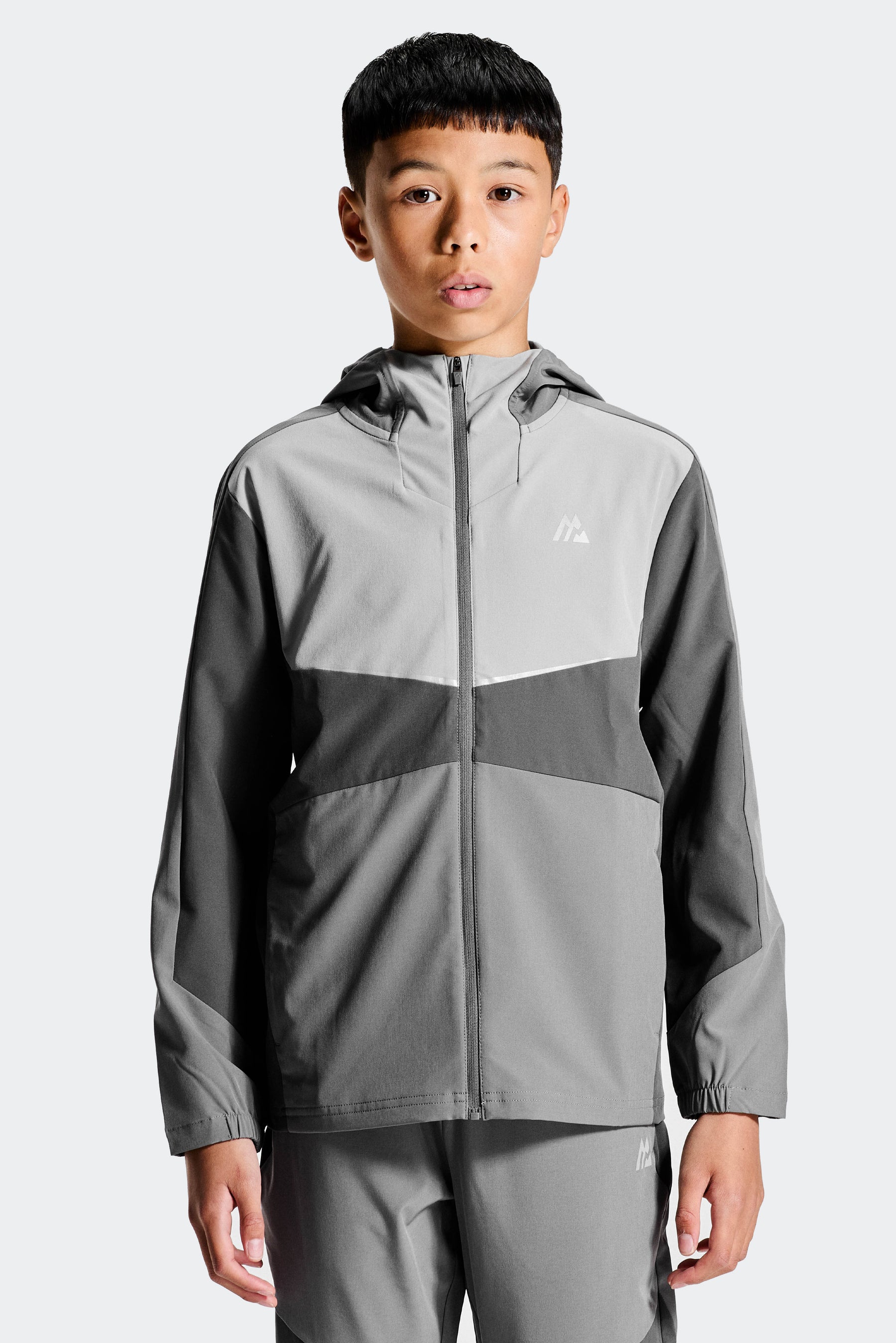 Boys Cerberus Jacket - Cement Grey/Platinum Grey/Asphalt