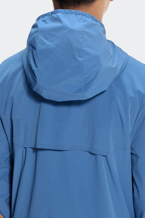Boys Ignite Windbreaker - Charcoal Blue/Tangerine Glow