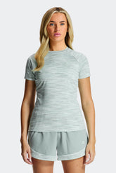 Women's Trail T-Shirt - Slate/Honeydew/White