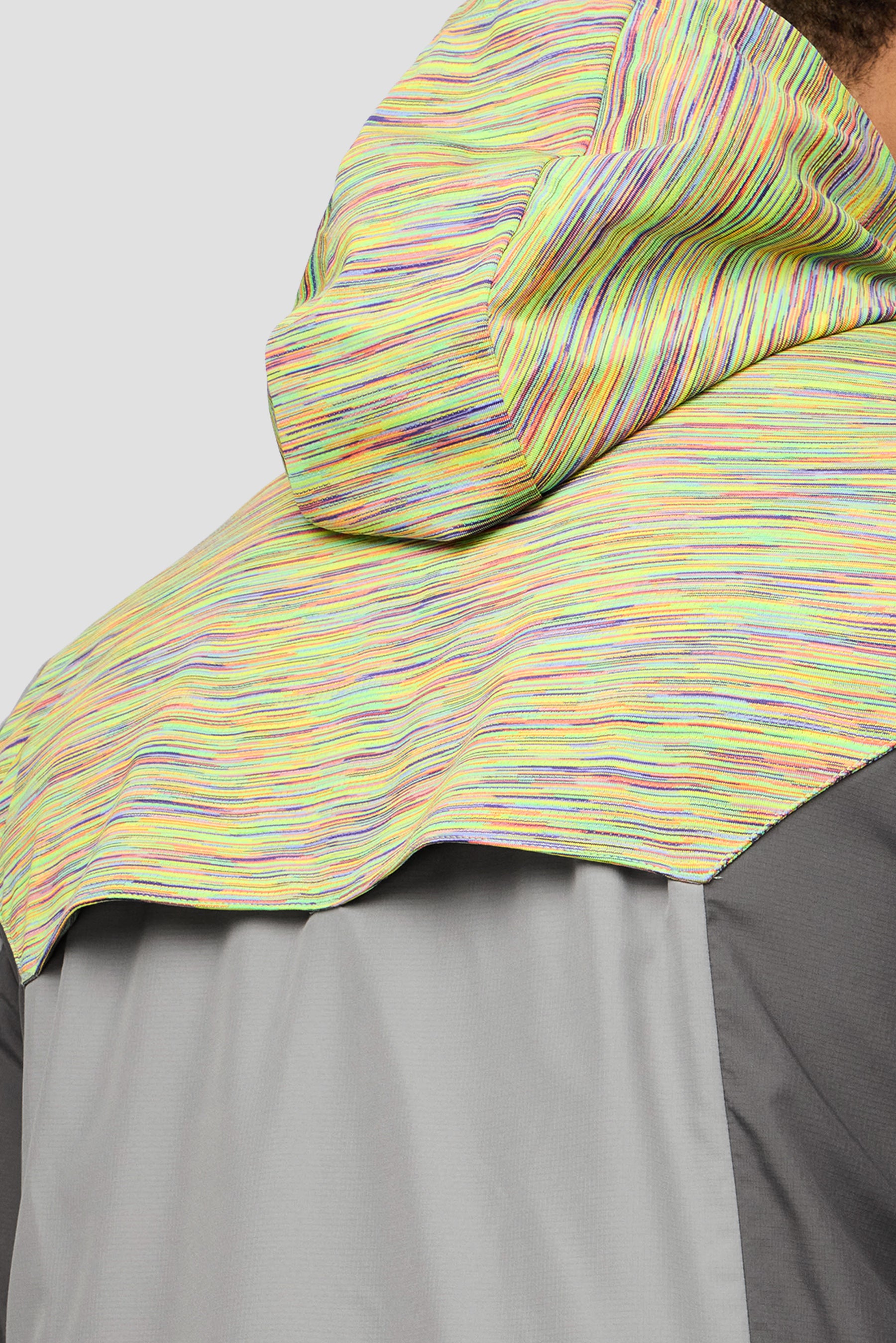 Trail Windbreaker - Grey/Orange/Yellow/Lilac