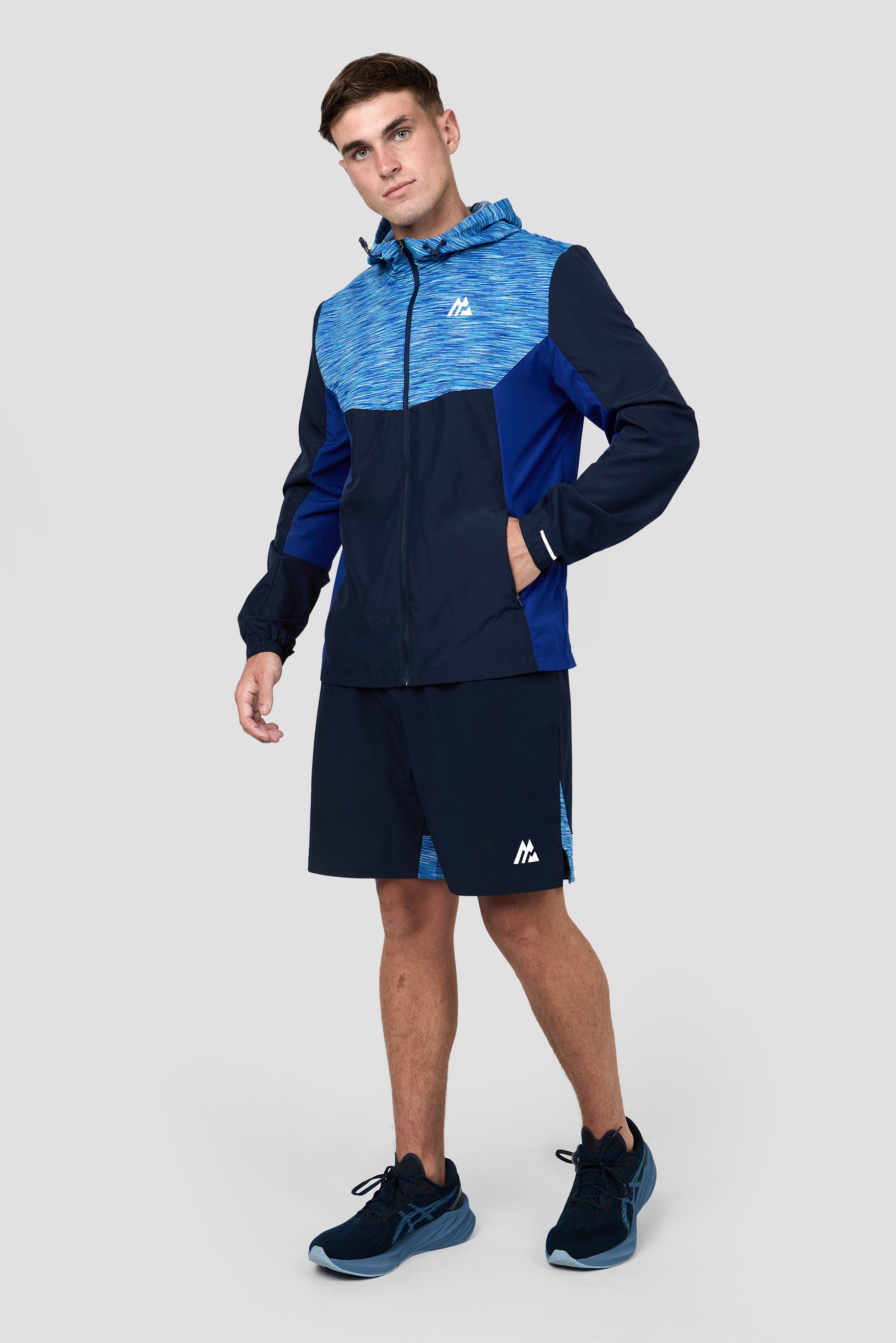 Trail Panel Short - Navy/Royal Blue Multi