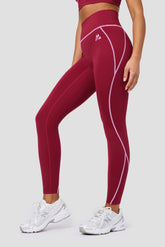 ACCOLADE LEGGING - DARK CRIMSON/ROSELLA