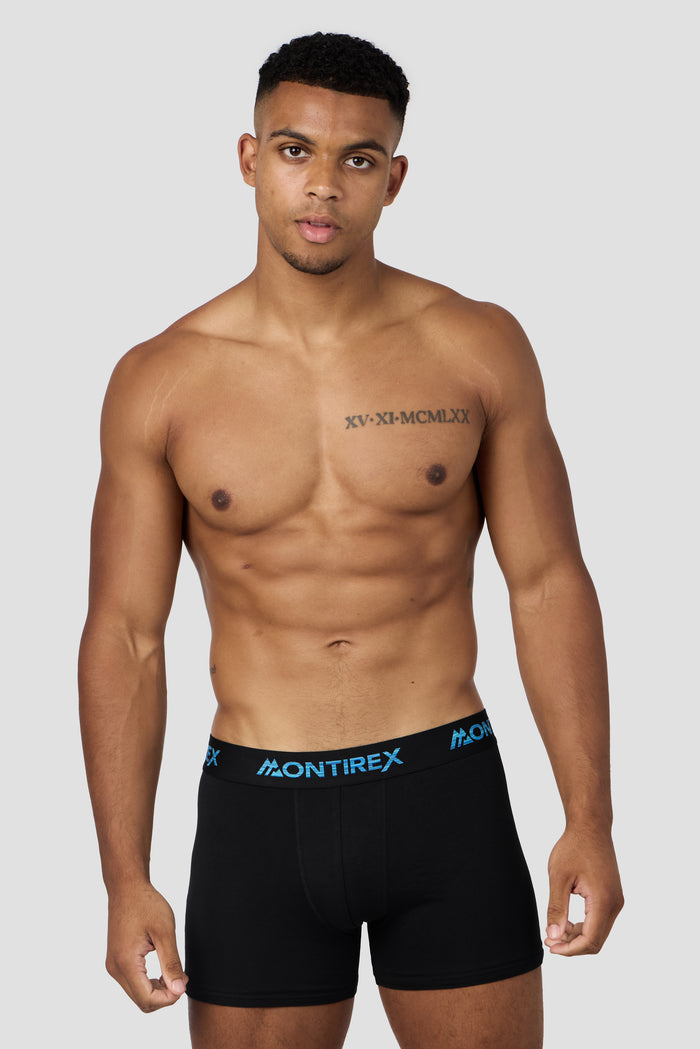 3 Pack Trail Boxer - Black/Red/Green/Blue