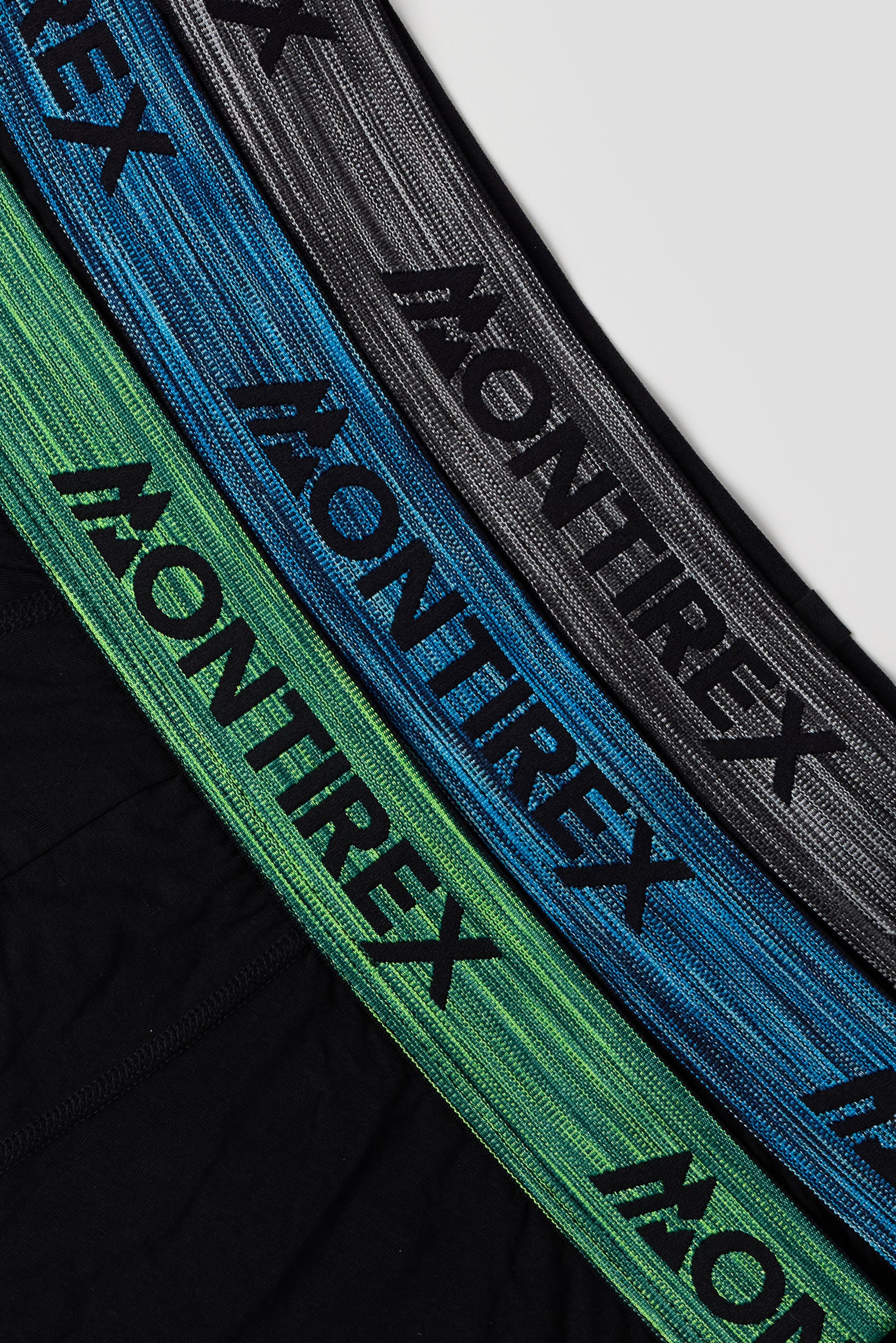 3 Pack Trail Boxer - Black/Grey/Blue/Grey