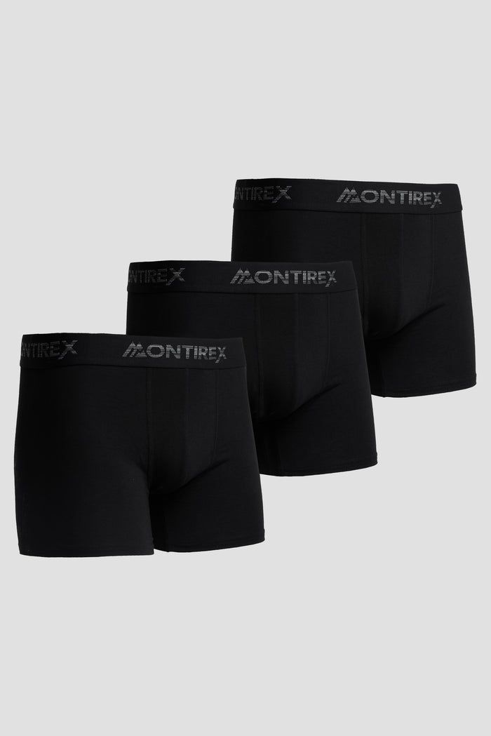 3 Pack Trail Boxer - Black/Cement Grey Multi