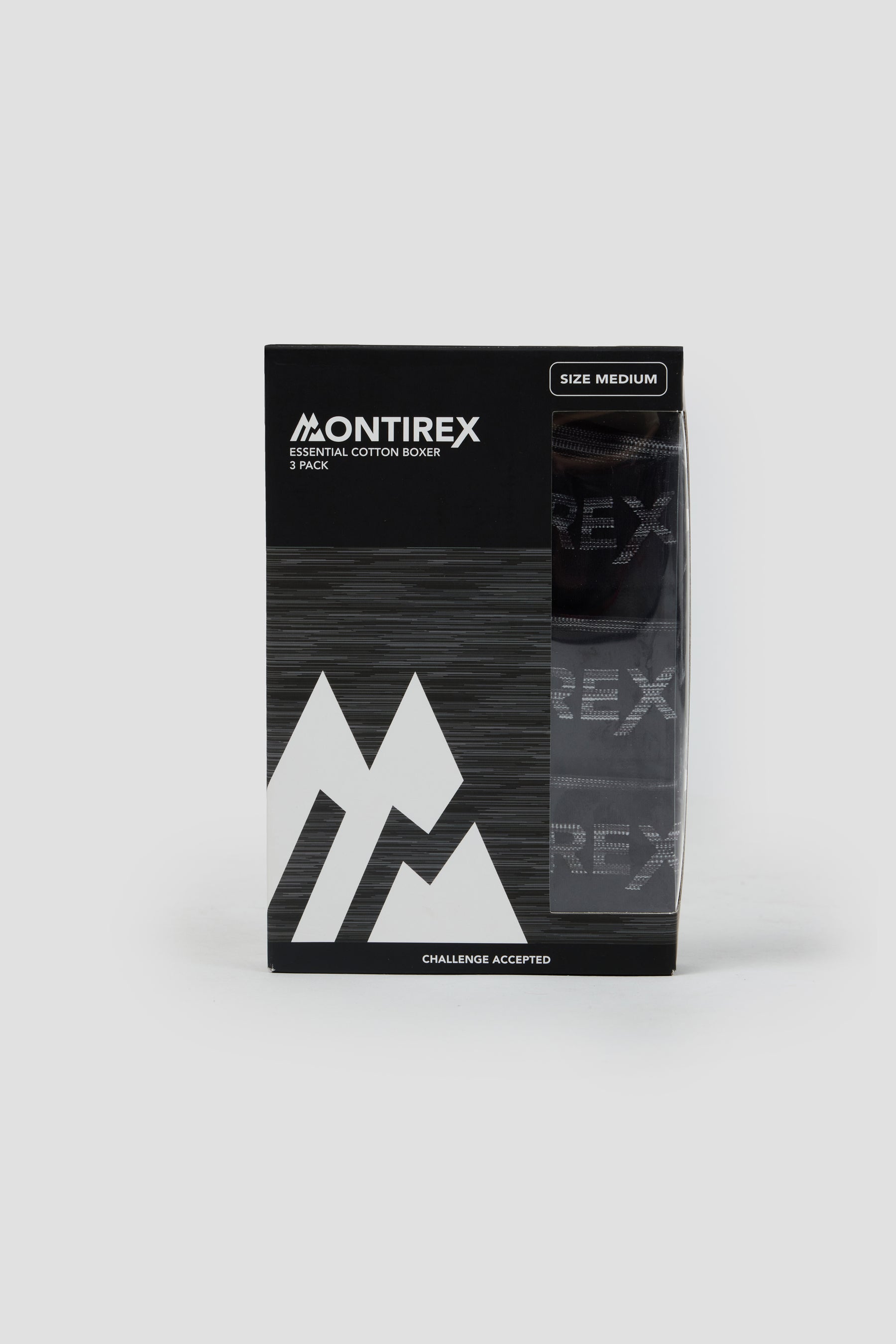 3 Pack Trail Boxer - Black/Cement Grey Multi