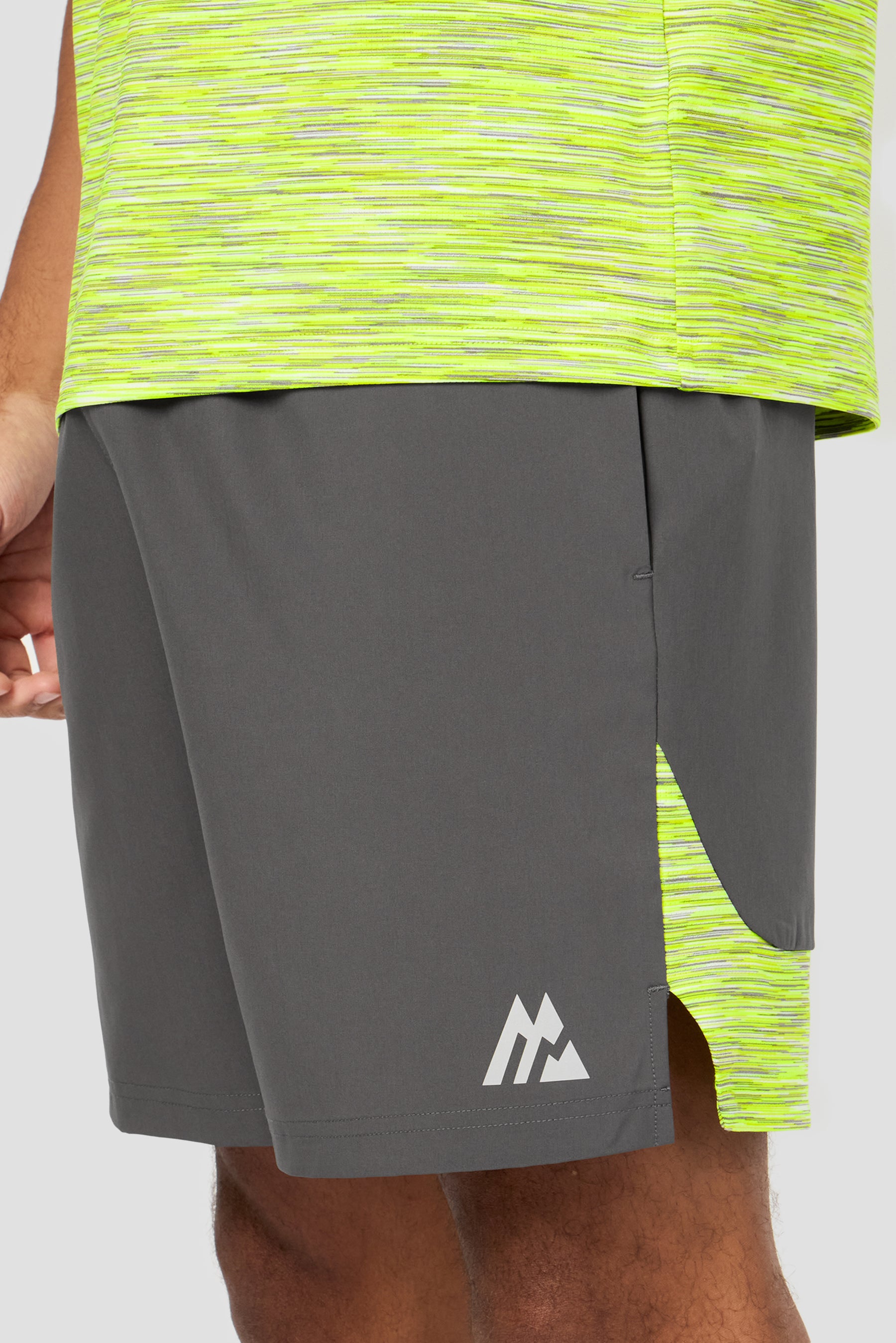 Trail Panel Short - Grey/OG Neon