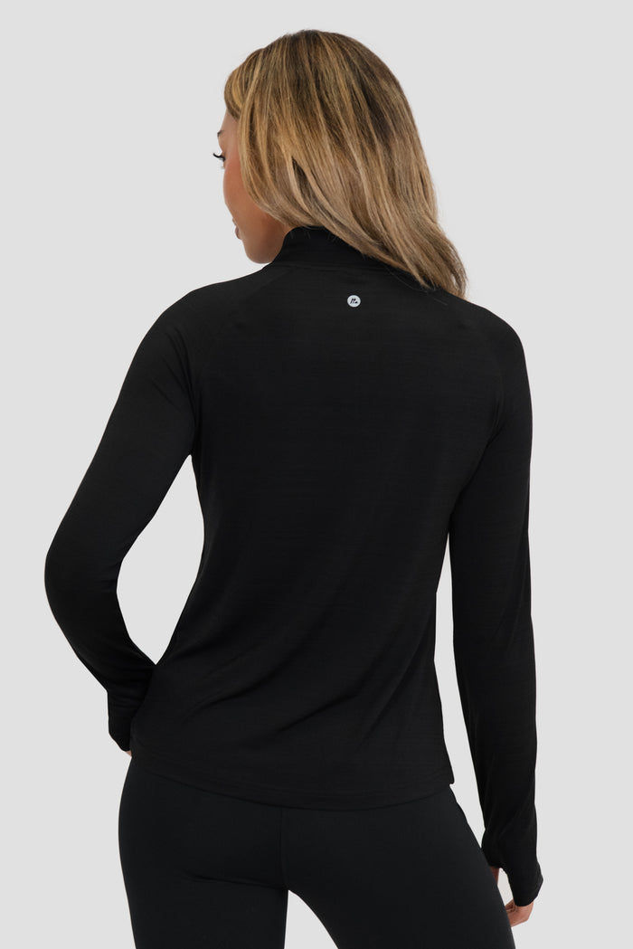 Breeze 1/4 Zip - Black