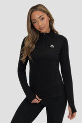 Breeze 1/4 Zip - Black