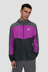 Breeze Windbreaker - Cement Grey/Electric Purple/Asphalt