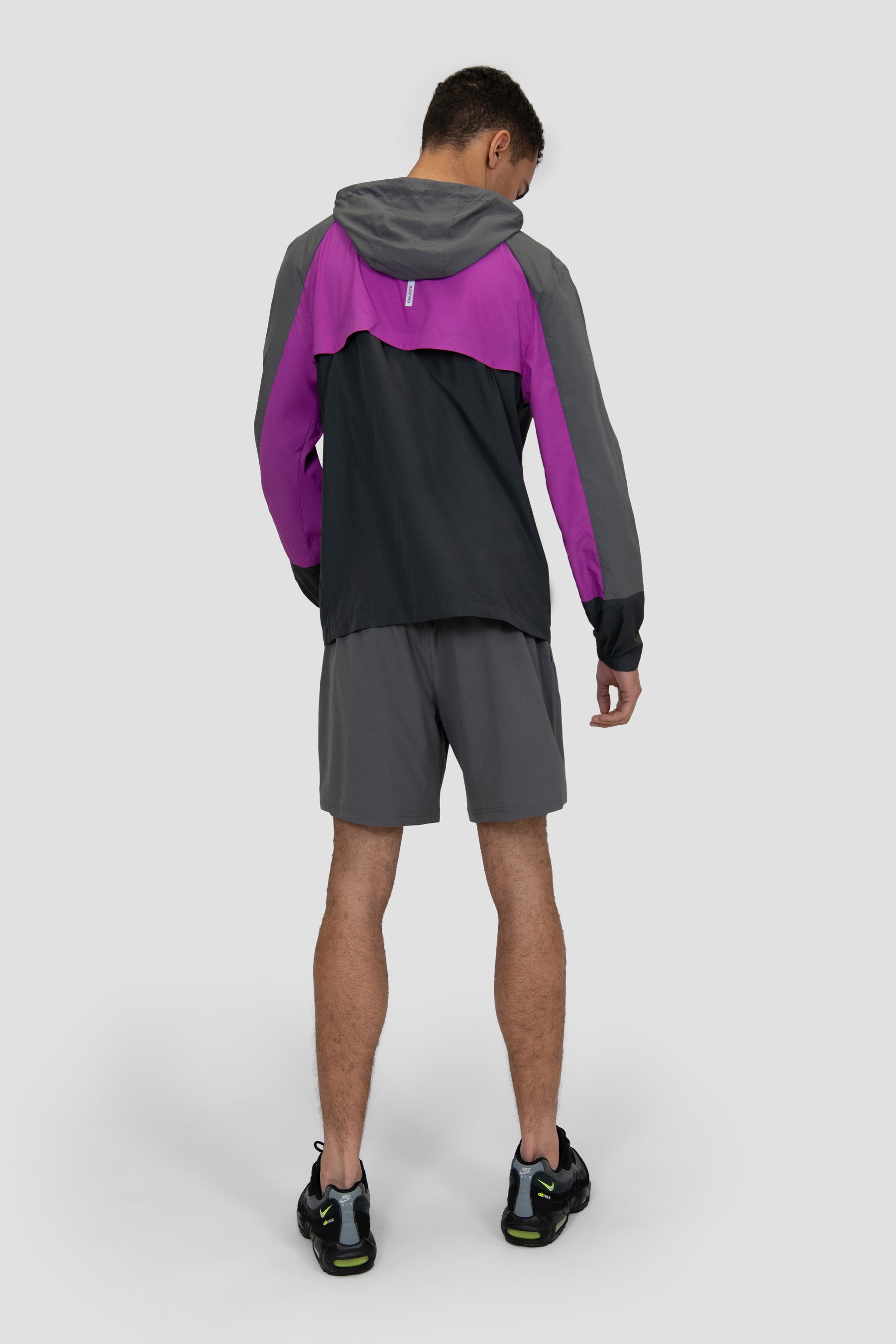 Breeze Windbreaker - Cement Grey/Electric Purple/Asphalt