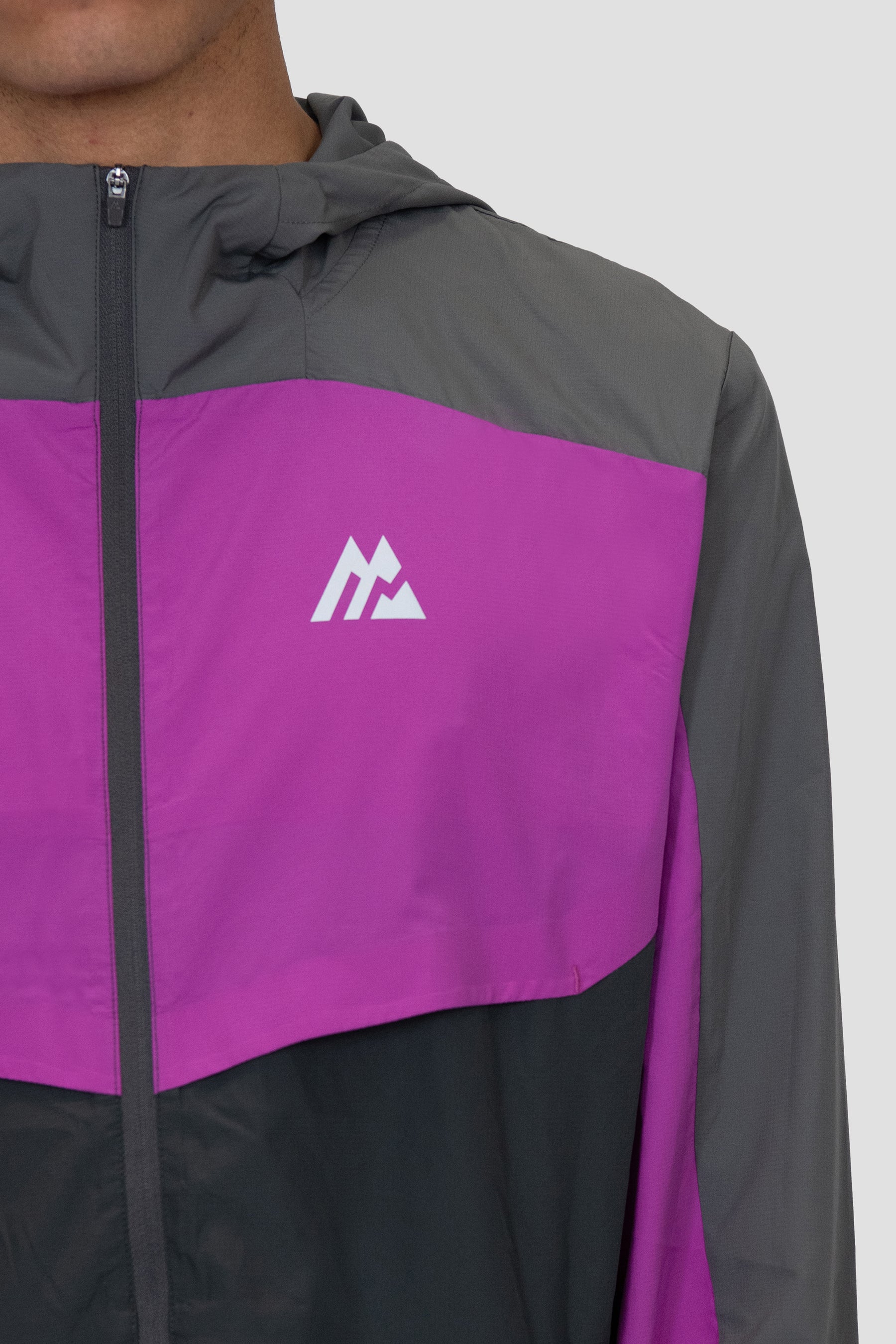 Breeze Windbreaker - Cement Grey/Electric Purple/Asphalt