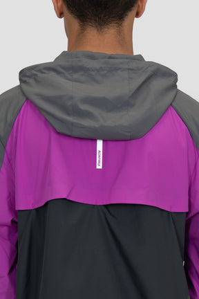 Breeze Windbreaker - Cement Grey/Electric Purple/Asphalt