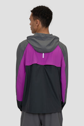 Breeze Windbreaker - Cement Grey/Electric Purple/Asphalt