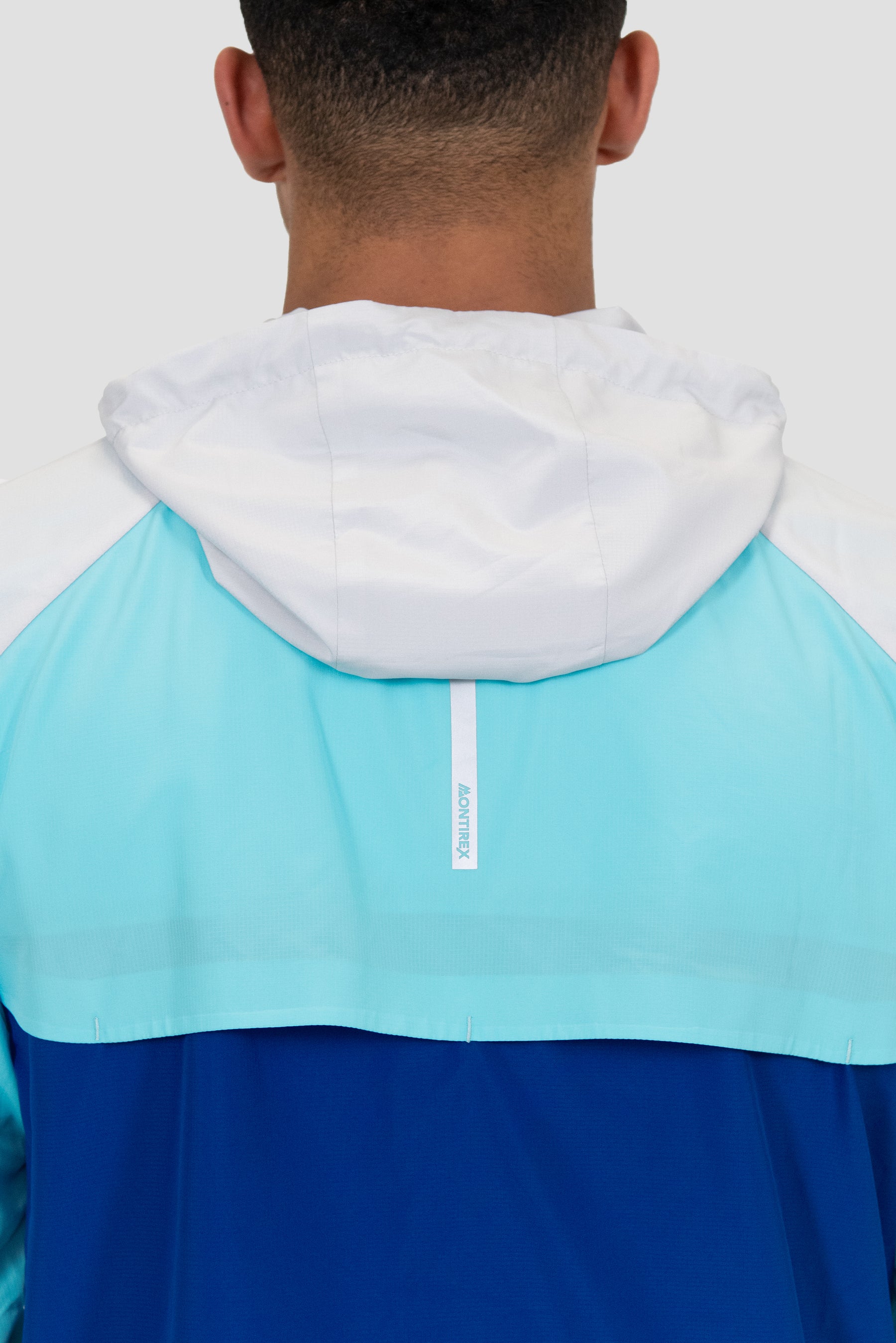 Breeze Windbreaker - Light Smoke Grey/Neon Sky/Marine Blue