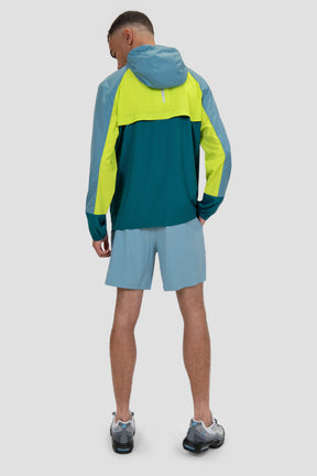 Breeze Windbreaker - Dry Smoke/Electric Lime/Acropora