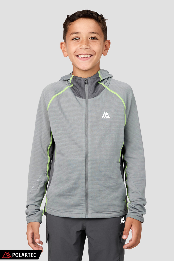 Boys Brink Polartec® Fleece Hood - Platinum Grey/Cement Grey
