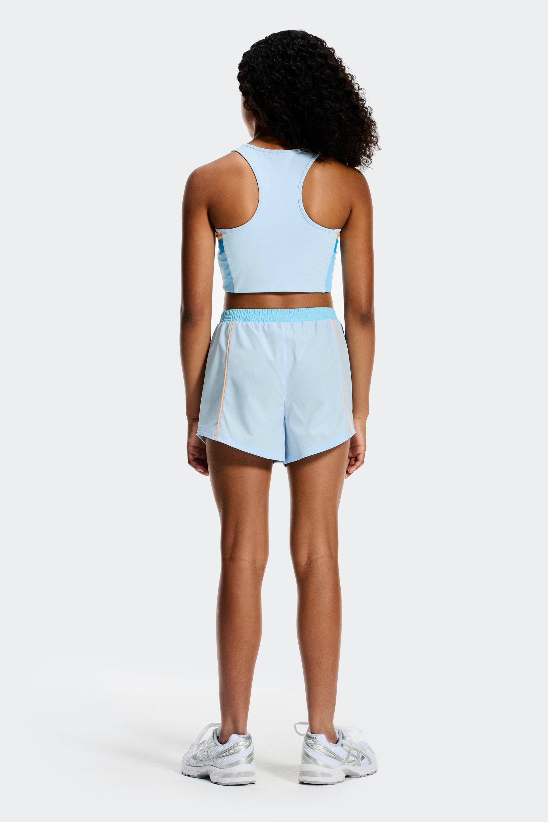 Girls Lumina Short - Misty Blue/Seashell Blue/Apricot Blush