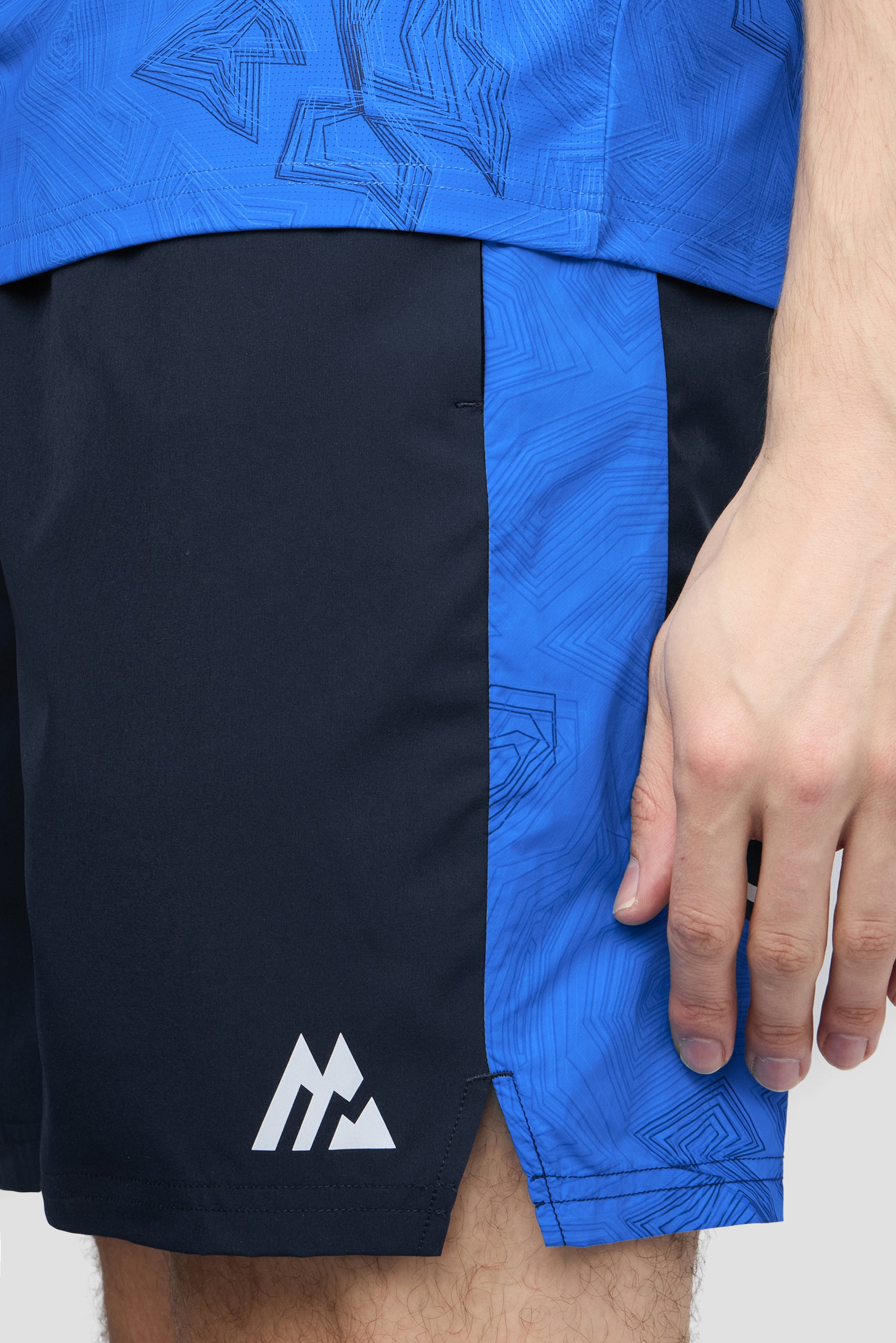 Geo M Print Short - Midnight Blue/Celestial Blue