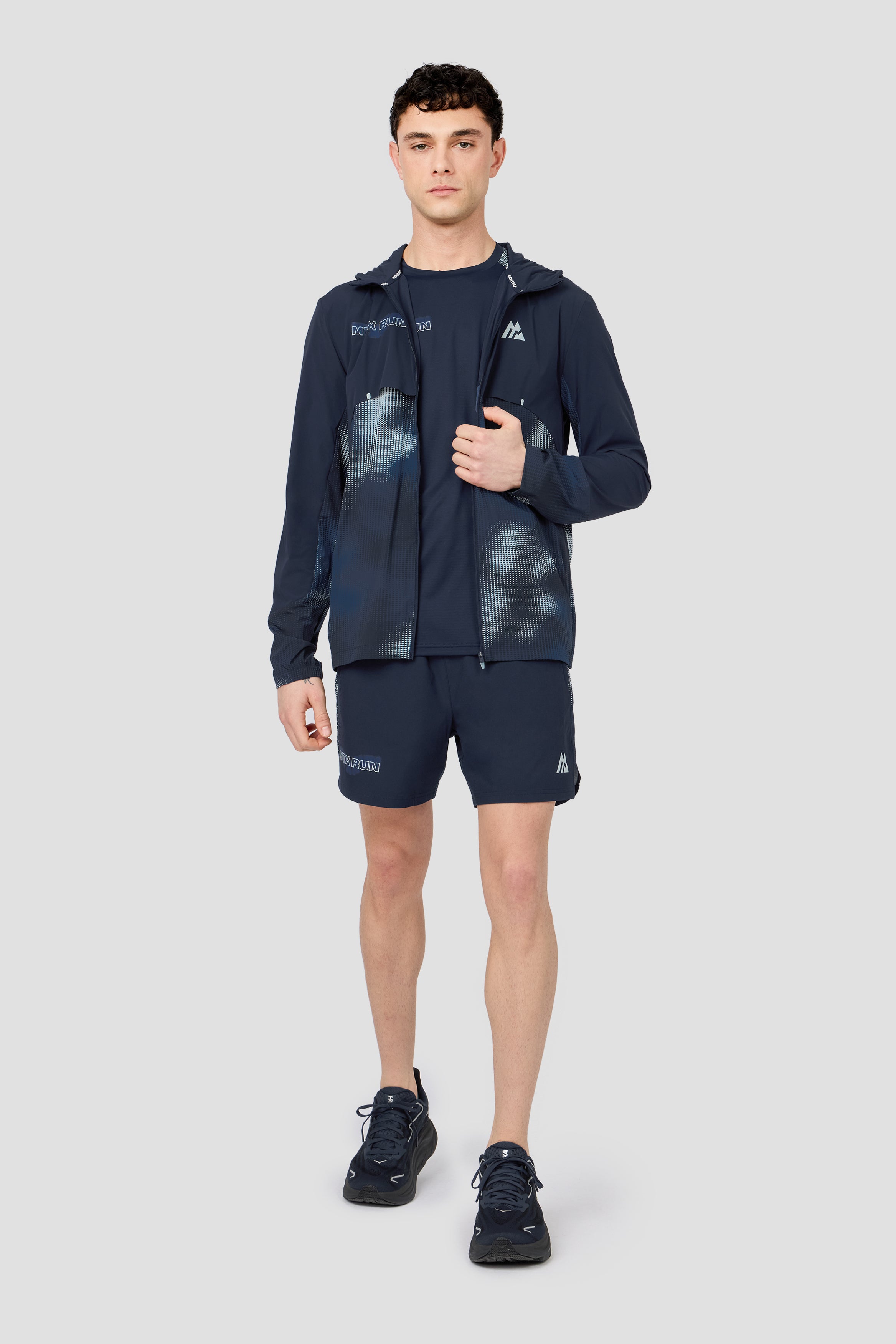 MTX Run Disperse Windbreaker Midnight Blue | Montirex Sportswear