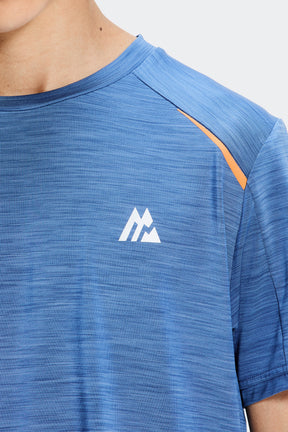 Boys Ignite T-Shirt  - Charcoal Blue/Tangerine Glow
