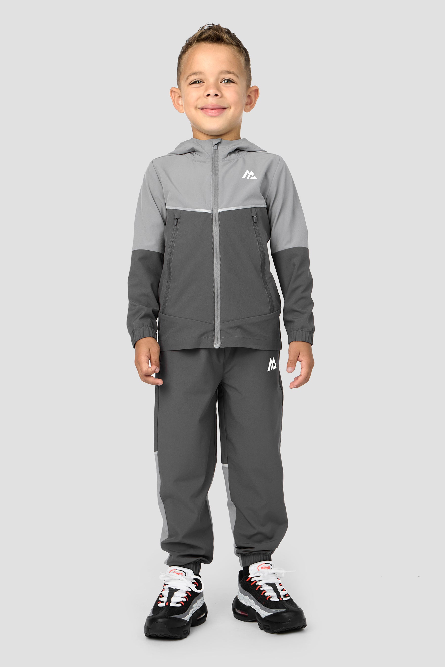 Infant Boys Trek Woven Jacket/Pant Set - Platinum Grey/Cement Grey