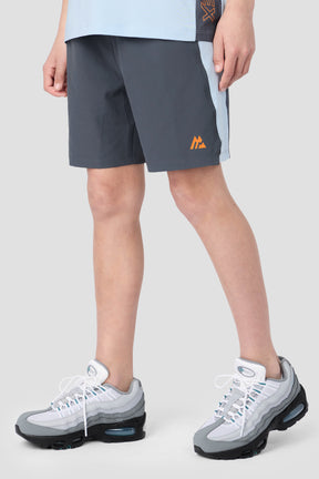 Boys Optic Short - Slate Grey/Summer Mist/Tangerine Glow