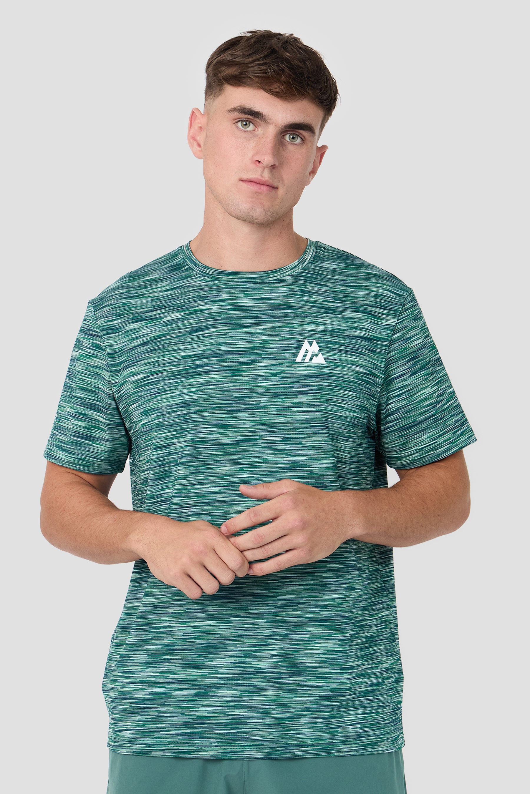 Trail T-Shirt - Green/Blue
