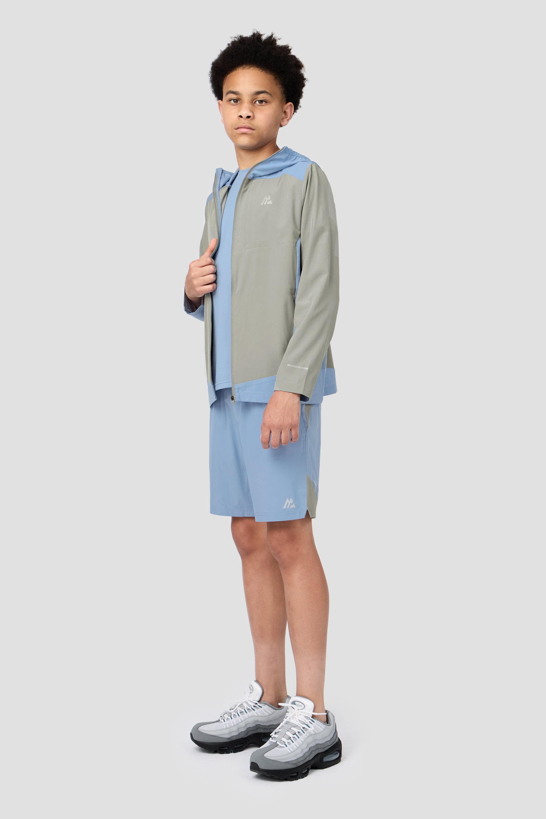 Boys Gamma Jacket - Platinum Grey/Cloudy Blue