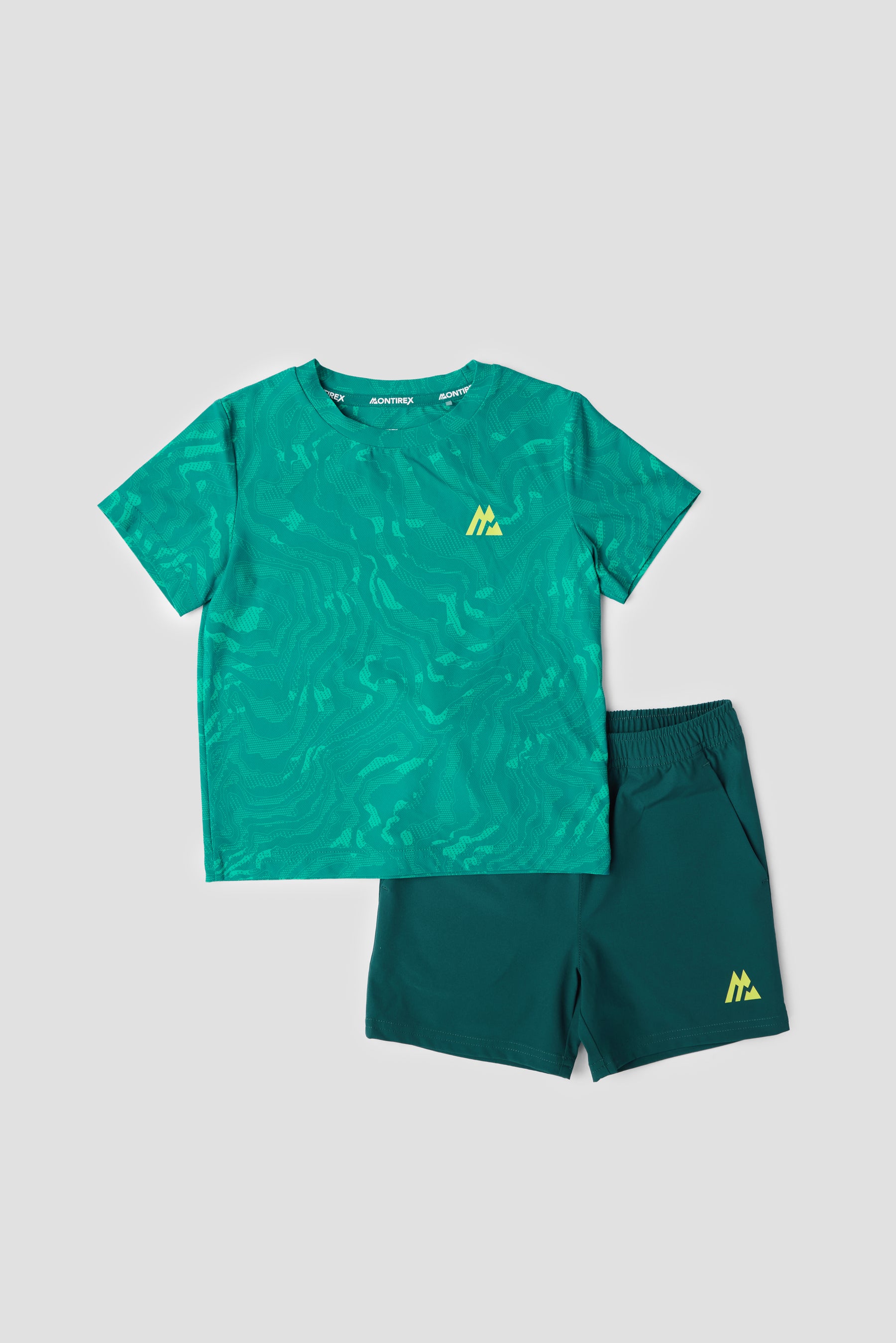 Infant Boys Navigate T-Shirt/Short - Lagoon Green/Cyber Jade/Ocean Abyss