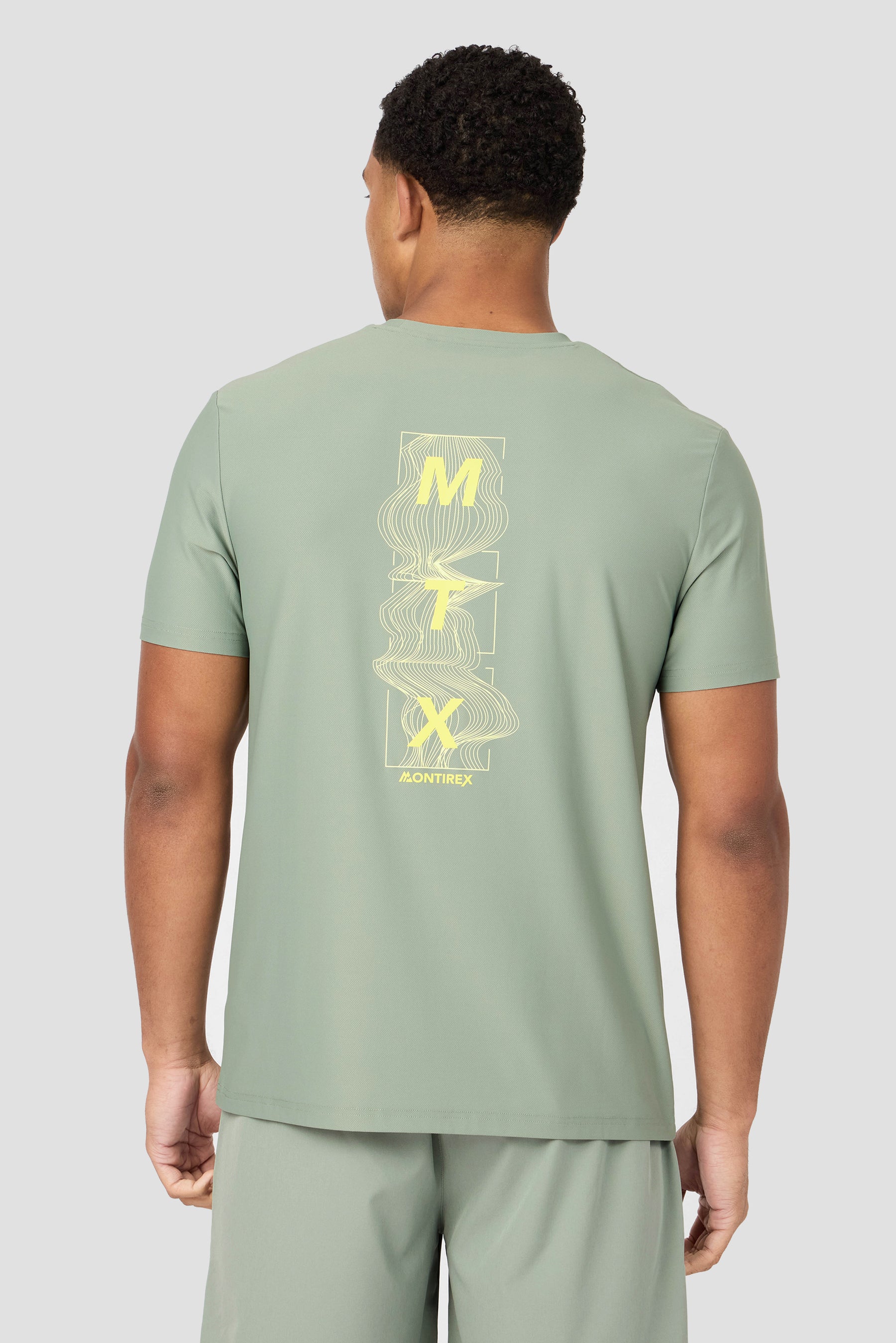 Frequency T-Shirt - Green Slate/Citrus