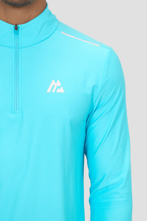 Charge 1/4 Zip - Neon Sky