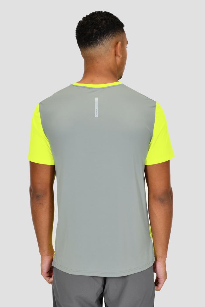 Men's Charge T-Shirt - OG Neon/Platinum Grey