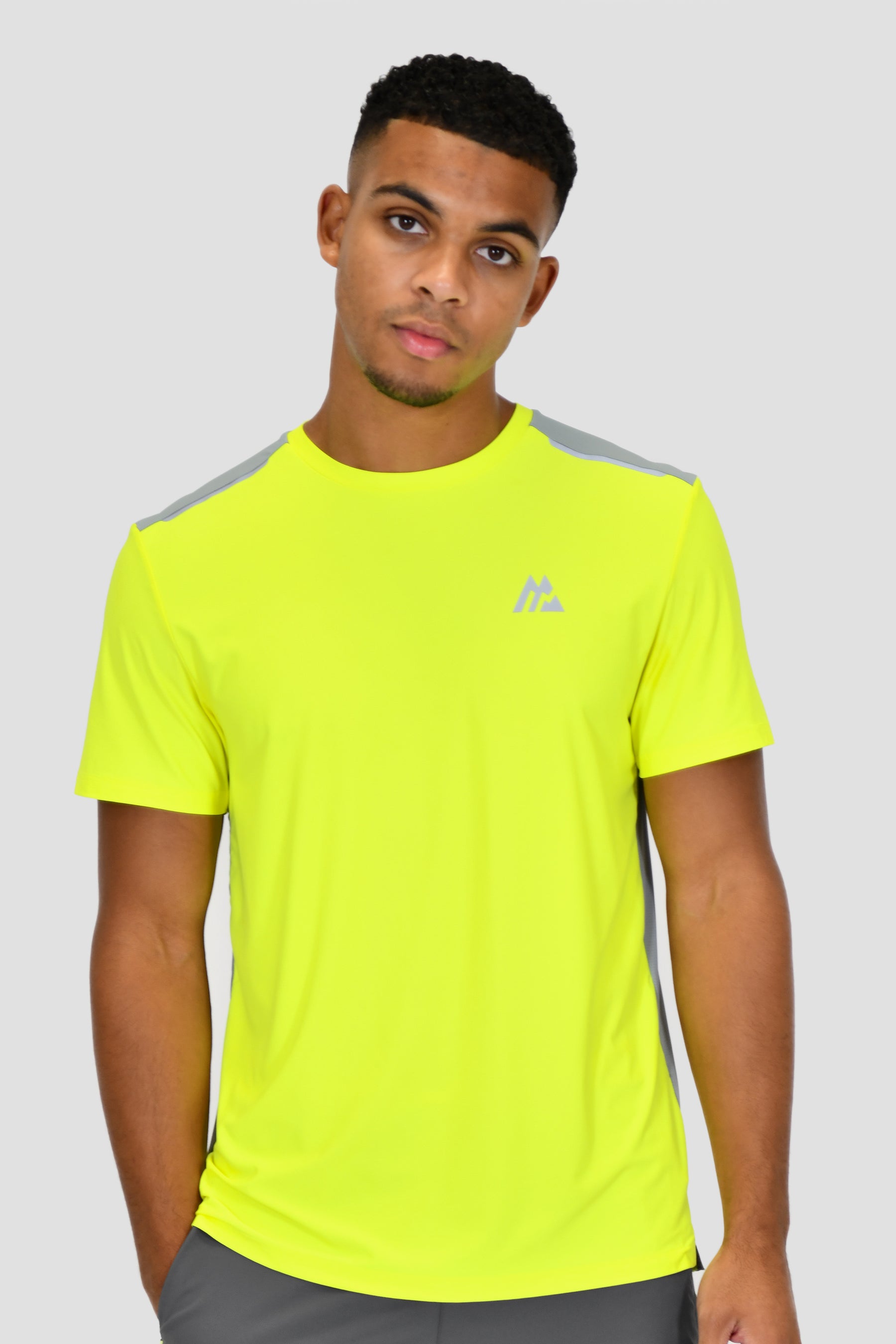 Men's Charge T-Shirt - OG Neon/Platinum Grey