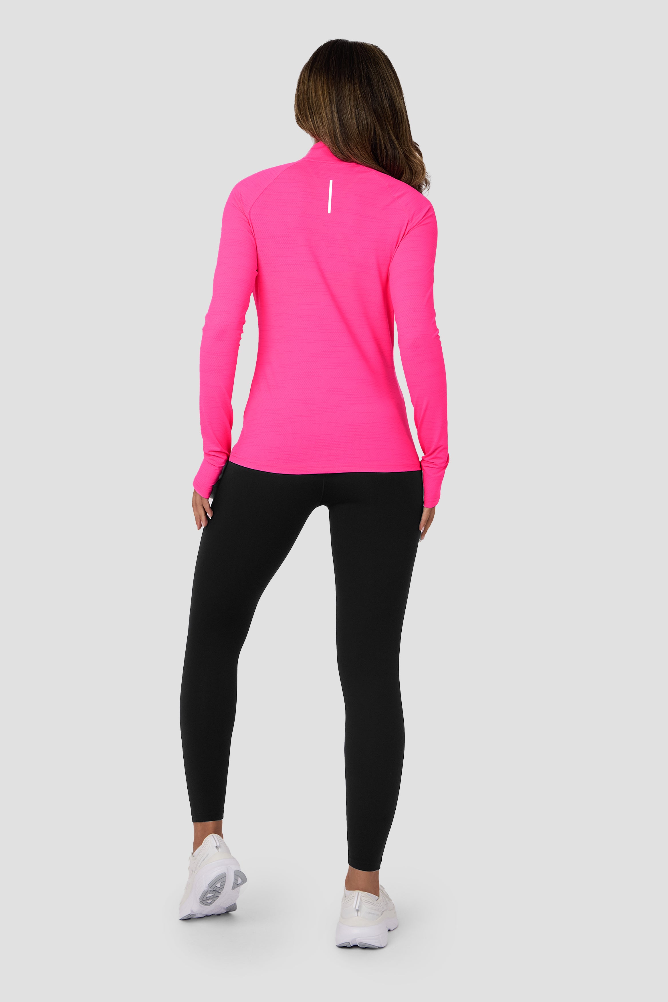 Montirex Women's Fly 1/4 Zip Sportswear - Neon Pink Gymwear