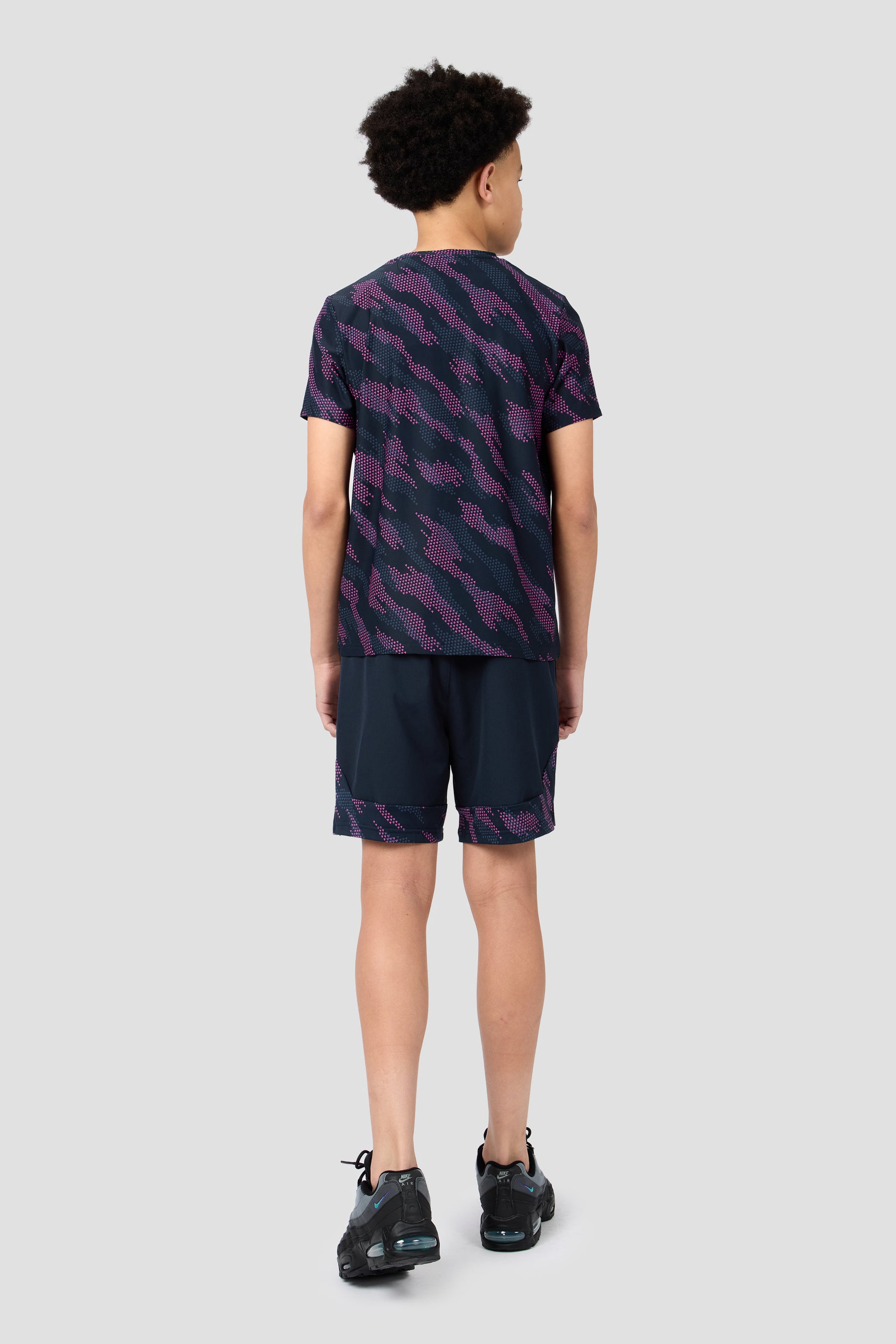 Boys Thera Short - Navy Void/Greyed Indigo/Knockout Pink
