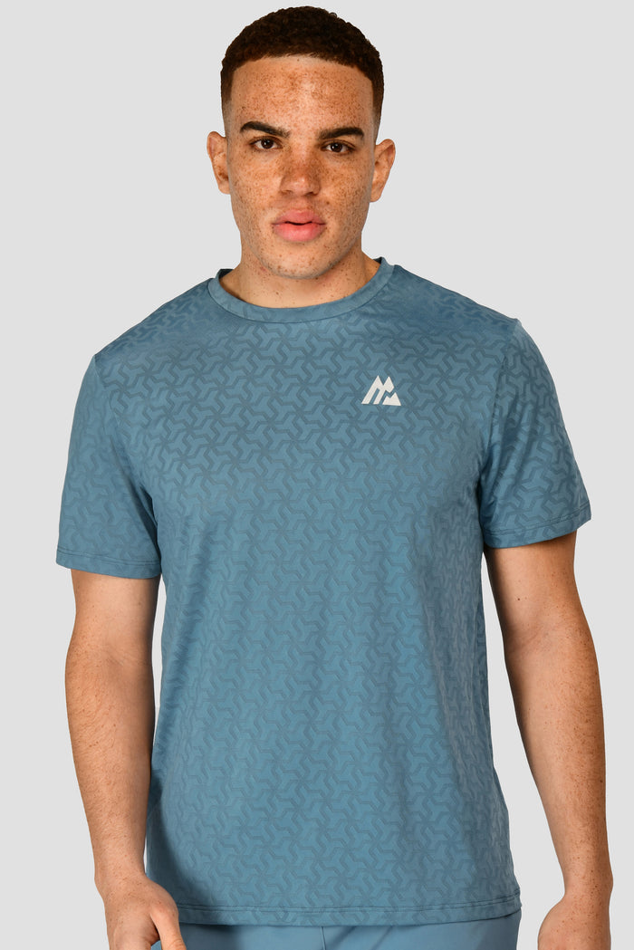 Men's Crux Knit T-Shirt - Steel Blue