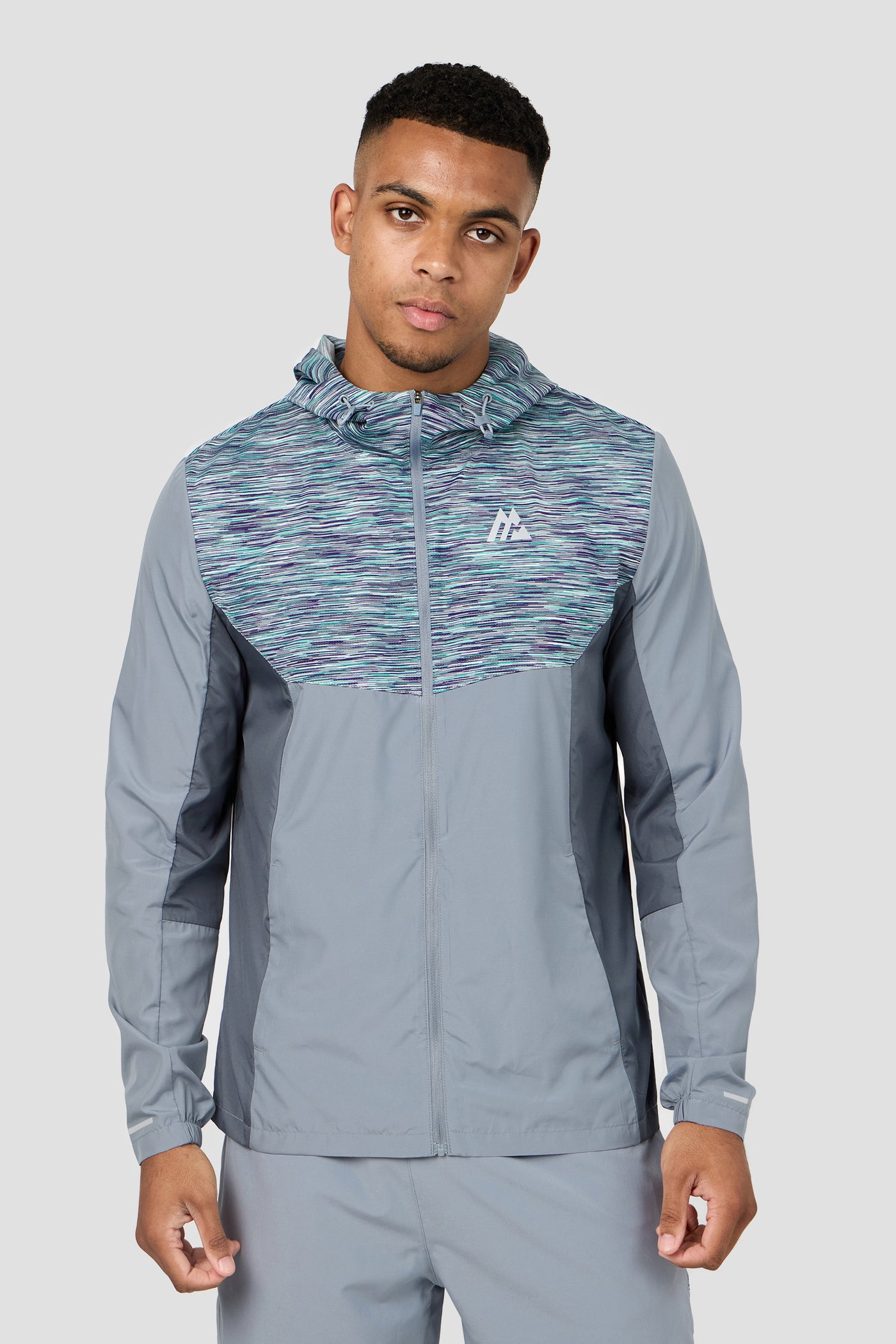 Trail 3.0 Windbreaker - Grey/Green/Purple