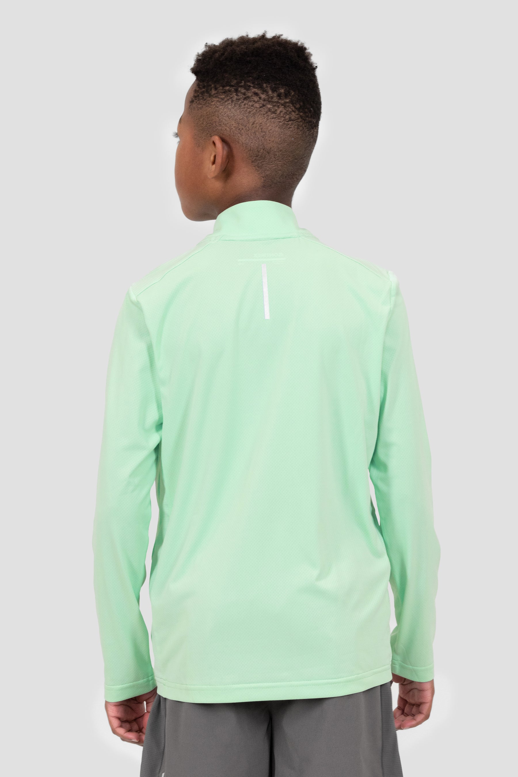 Boys Delta 1/4 Zip - Sea Foam