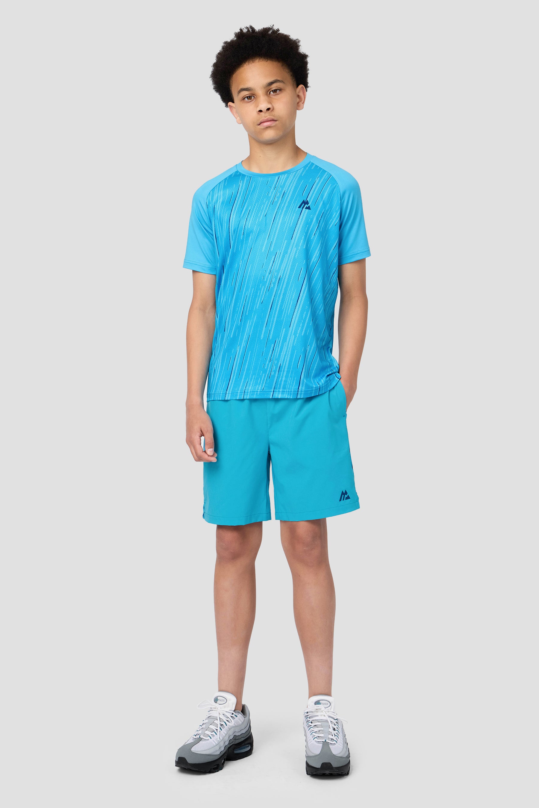 Boys Vigour Short - Maya Blue/Neon Sky