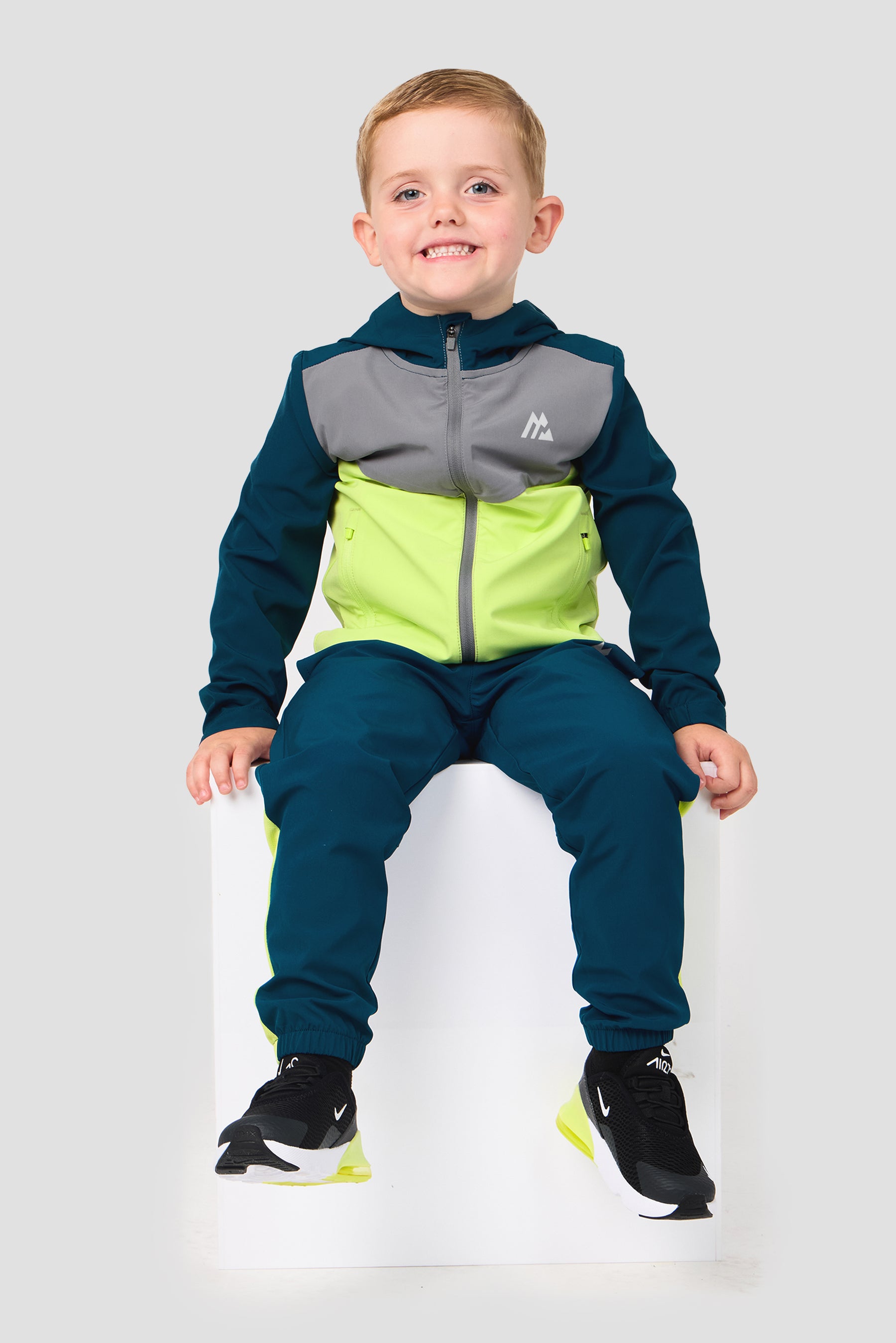 Infants Velocity 2.0 Windbreaker - Abyssal/Platinum Green/Apple