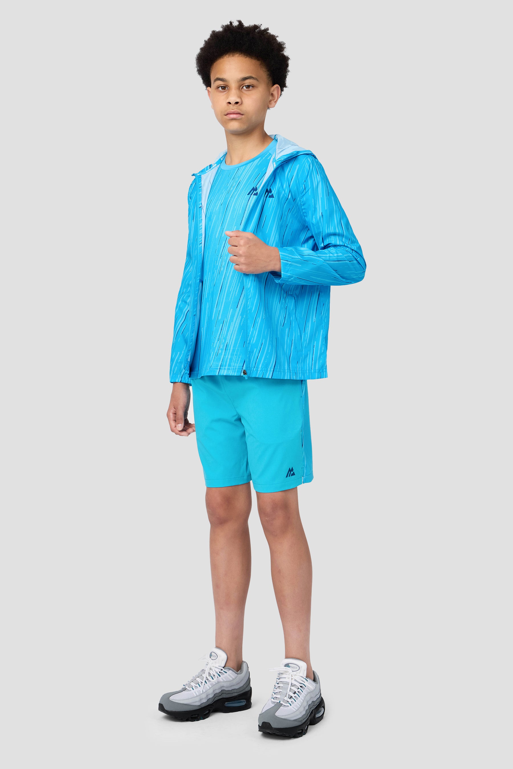 Boys Vigour T-Shirt - Maya Blue/Neon Sky