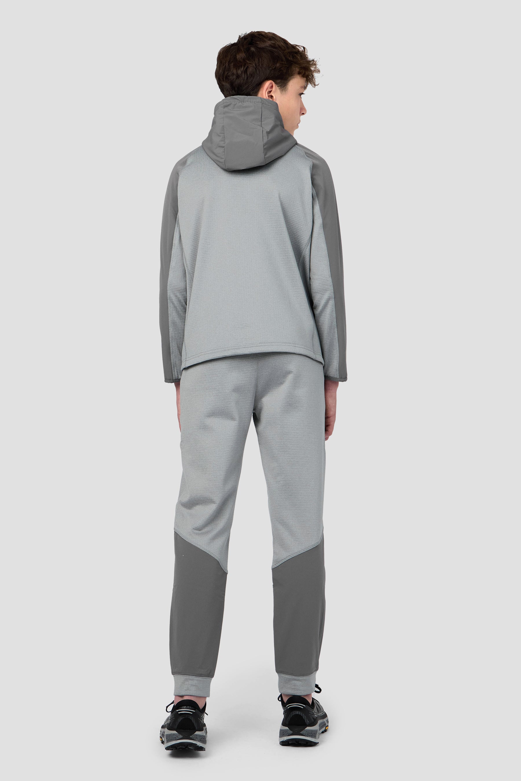 Boys Valen Hood - Platinum Grey Marl/Cement Grey